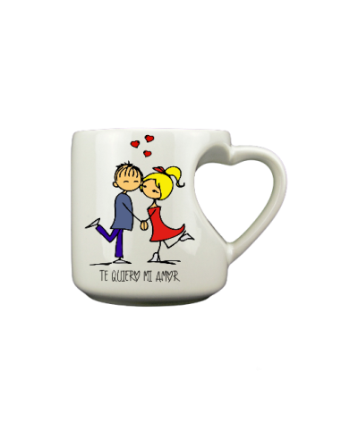Taza asa e interior amarillo