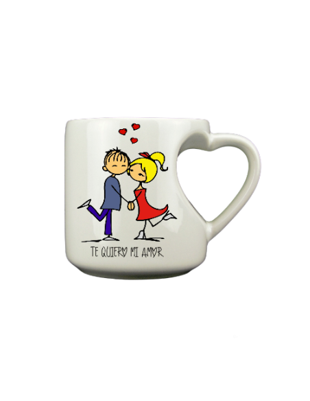 Taza asa e interior amarillo