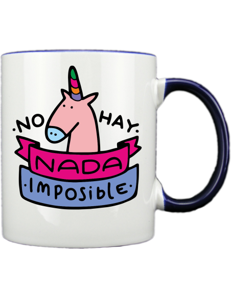 Taza blanca con interior y asa de color personalizada, fotoregalo, regalo personalizado, taza con foto